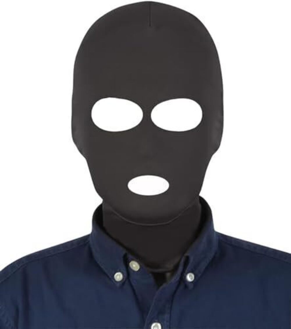4501 Unisex 3 Hole Full Face Mask Cover Elastic Breathable Zentai Hood